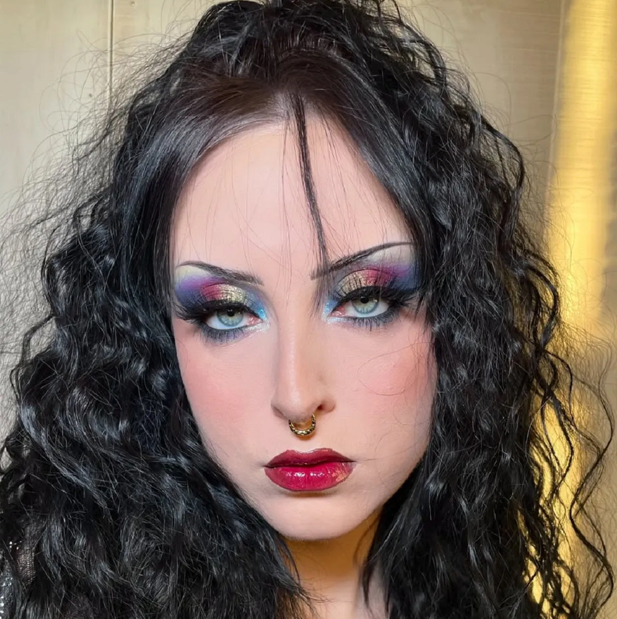 16G Leopard Print Segment Septum and Daith Ring