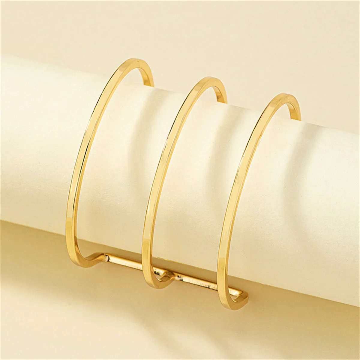 18K Gold-Plated Layered Cuff