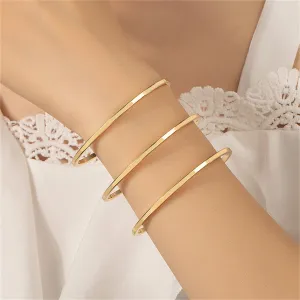 18K Gold-Plated Layered Cuff