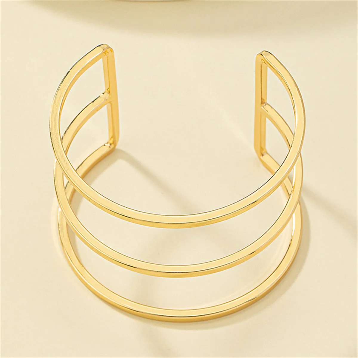 18K Gold-Plated Layered Cuff