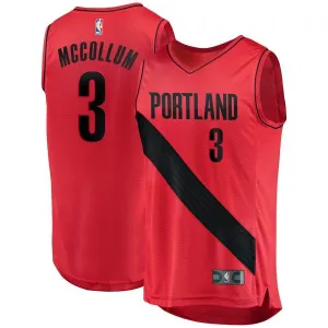 3 - C.J. McCollum Portland Trail Blazers Fast Break Player Jersey - Statement Edition - Red