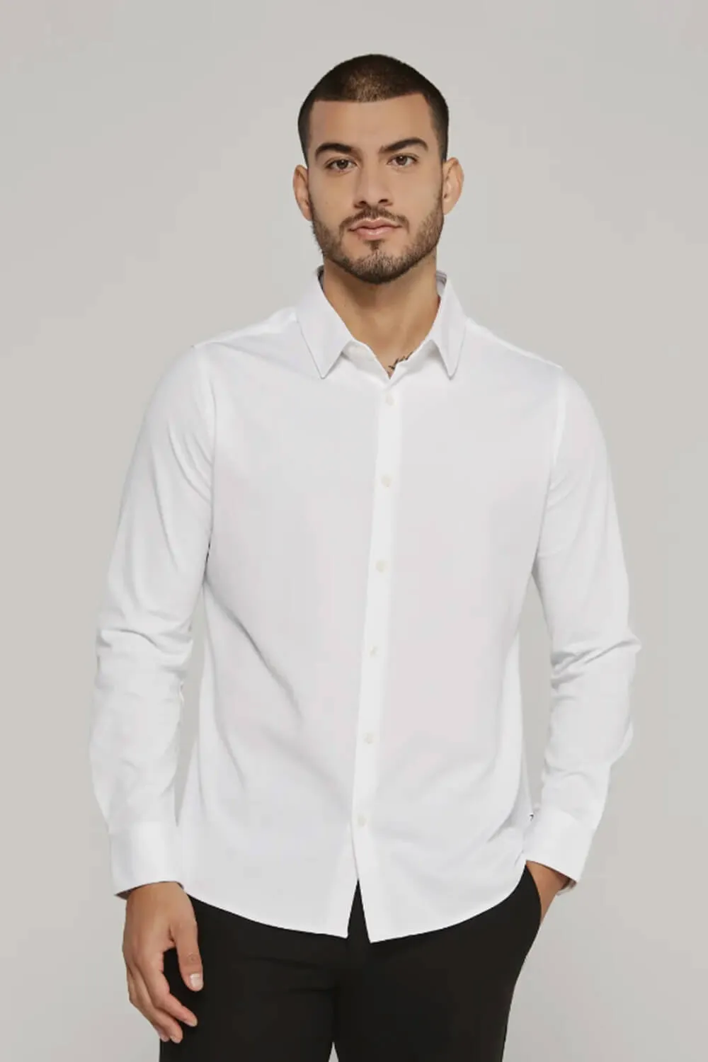 7Diamonds Girona Shirt for Men in White | SMKL-7777-WHT