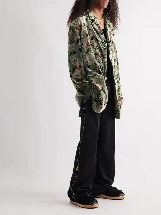 ACNE STUDIOS
Jenko Oversized Unstructured Floral-Print Velvet Blazer