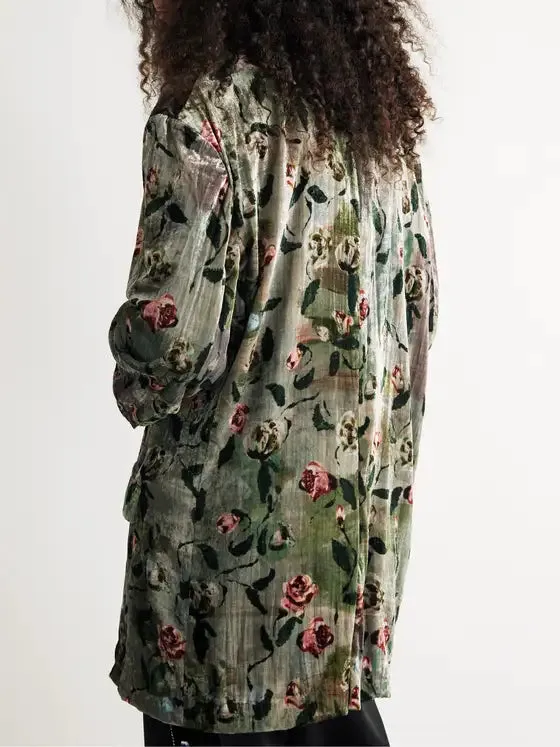 ACNE STUDIOS
Jenko Oversized Unstructured Floral-Print Velvet Blazer