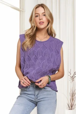 ADORA Lightweight Sweater Boxy Vest Top
