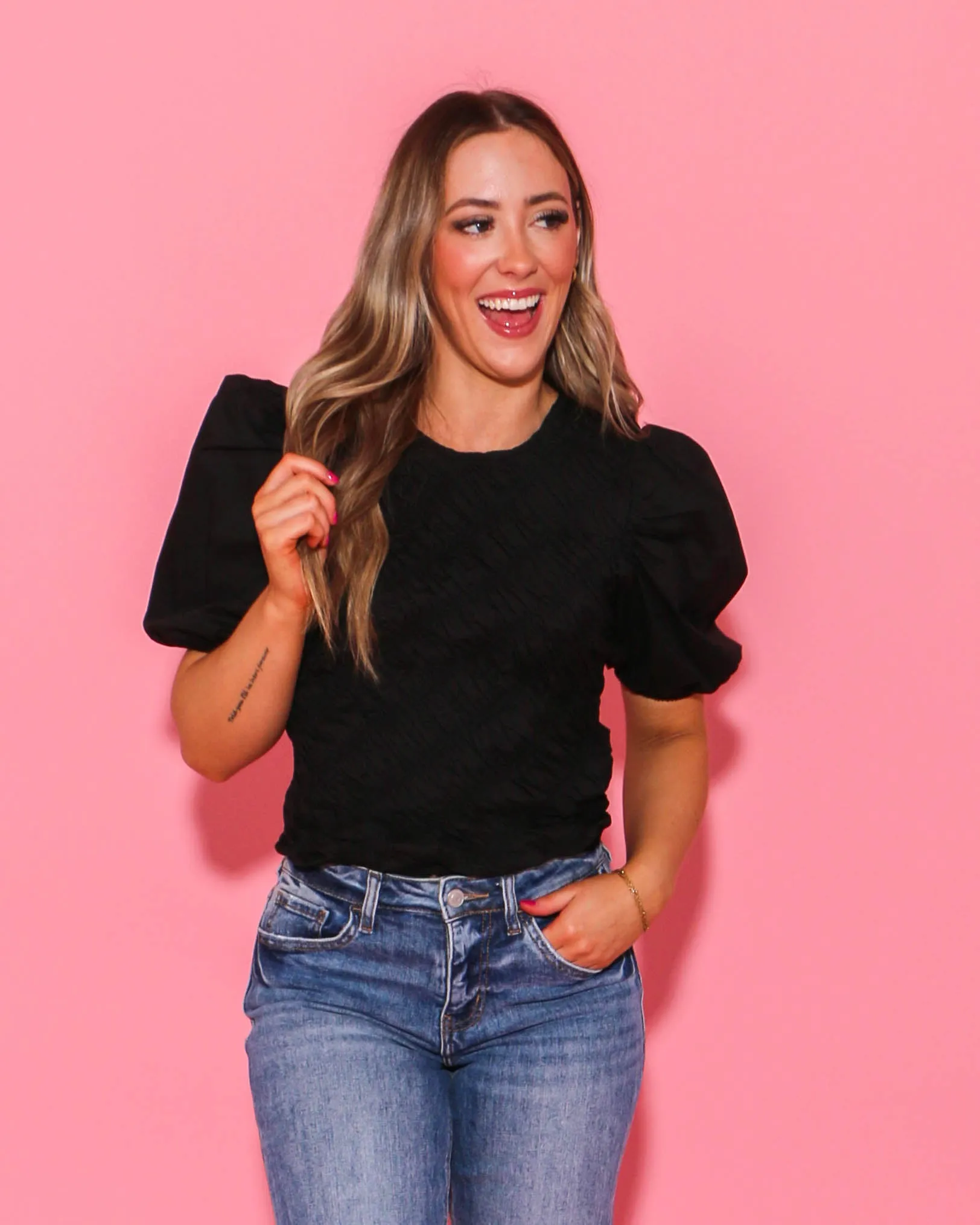 Asymmetrical Smocked Top