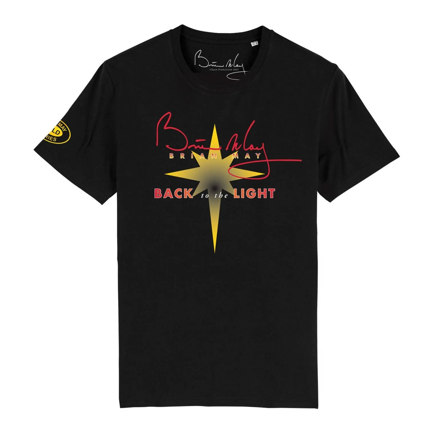 Back To The Light Front Print Black | T-Shirt