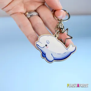 Beluga Whale Keychain