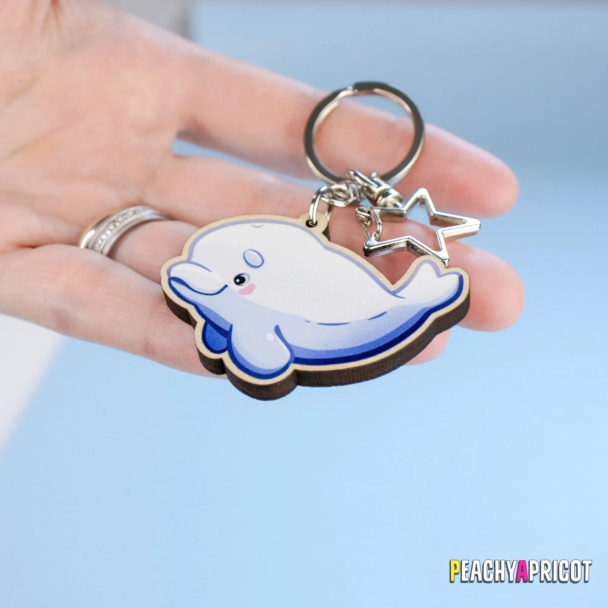 Beluga Whale Keychain