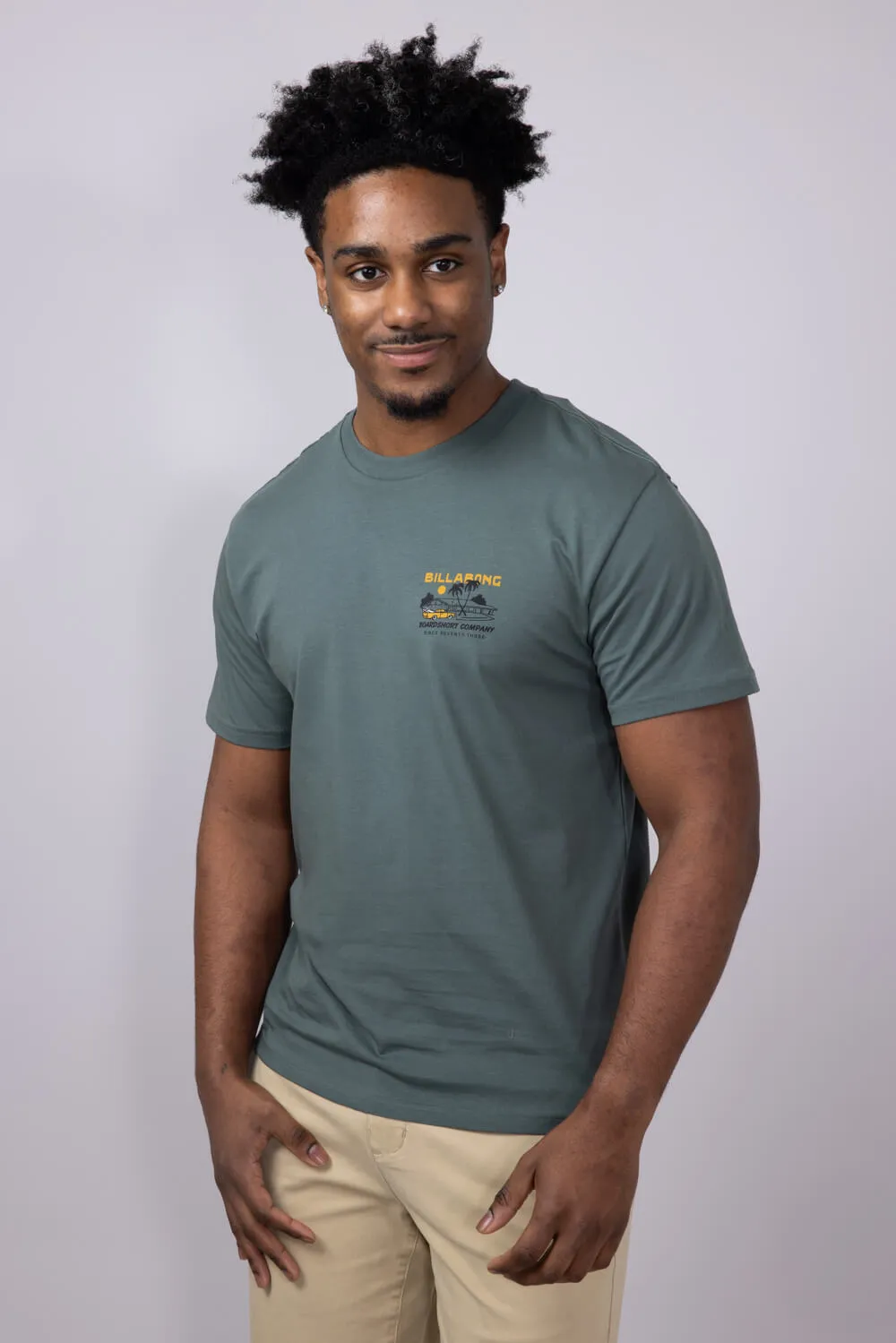 Billabong Palm Springs Premium T-Shirt for Men in Dark Slate | 24A351510-DKA