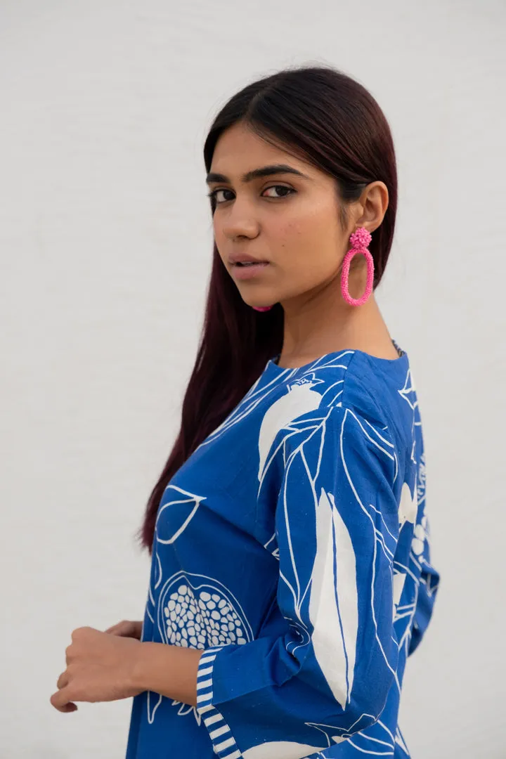 Blue Anaar Kurta and Pants Co-Ord