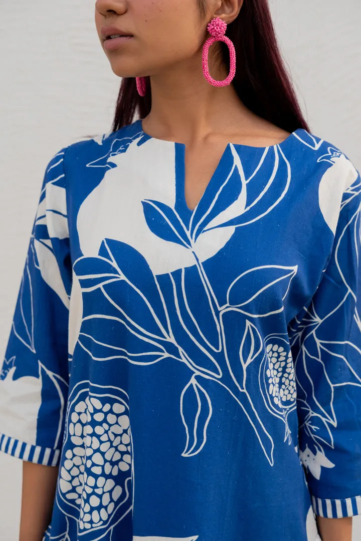 Blue Anaar Kurta and Pants Co-Ord