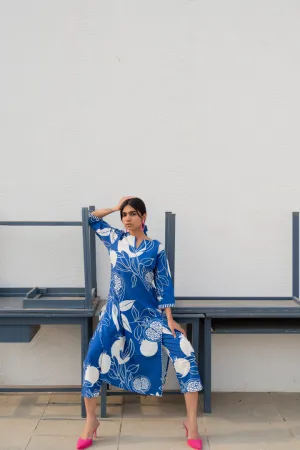 Blue Anaar Kurta and Pants Co-Ord
