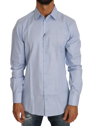 Blue Cotton Formal Shirt