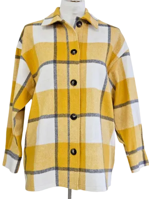 Brushed Check Shirt Jacket