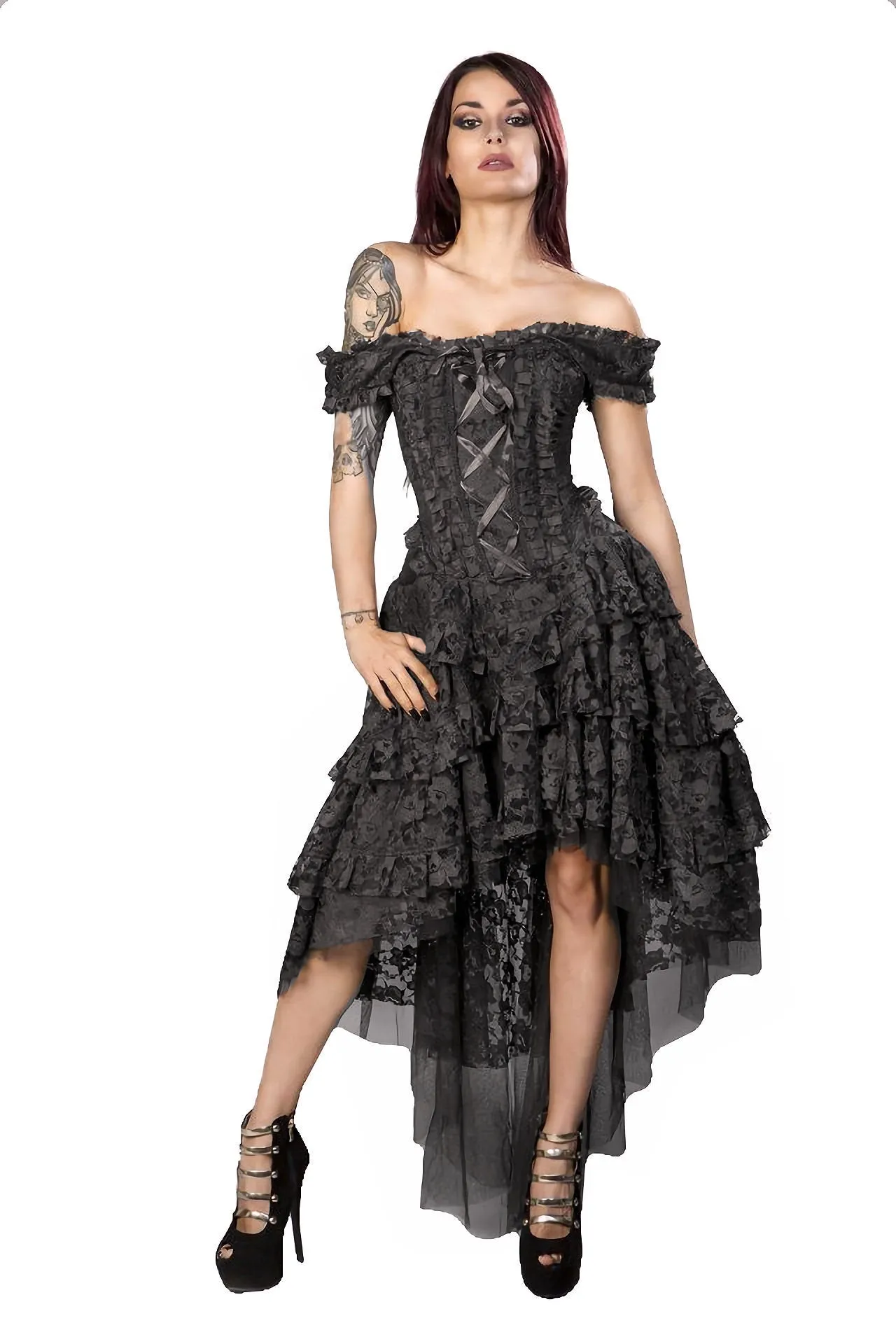 Burleska Corset Dress Ophelie Steampunk Gothic Gypsy Wedding