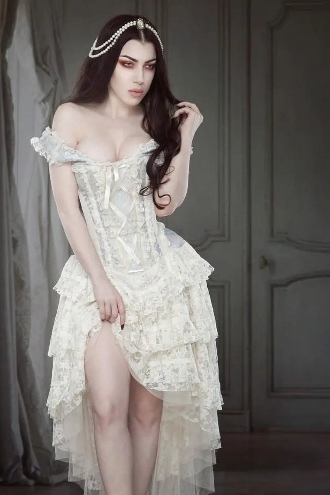 Burleska Corset Dress Ophelie Steampunk Gothic Gypsy Wedding