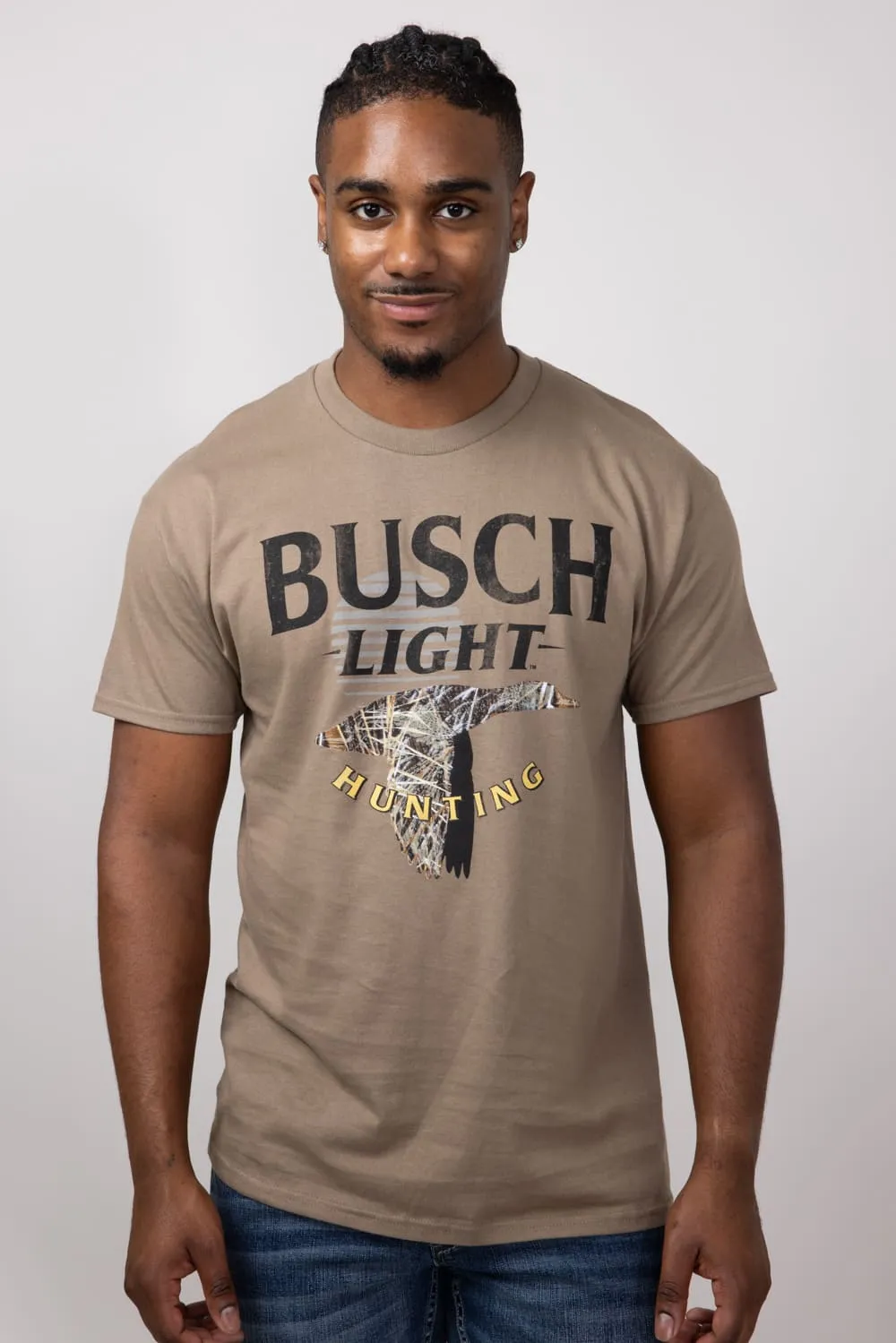 Busch Camo Duck T-Shirt for Men in Brown | 17594-803B-BROWN