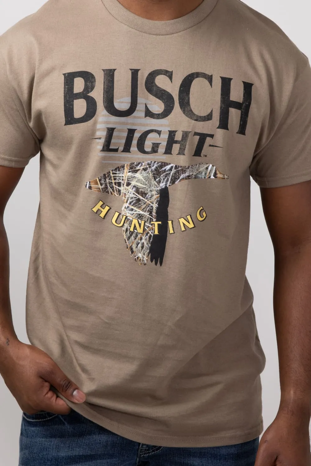 Busch Camo Duck T-Shirt for Men in Brown | 17594-803B-BROWN