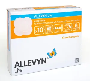 BX/10 ALLEVYN LIFE ADHESIVE FOAM DRESSING, SIZE 10.3 CM X 10.3CM