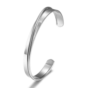 C-type layered bracelet-NSB1740STWG