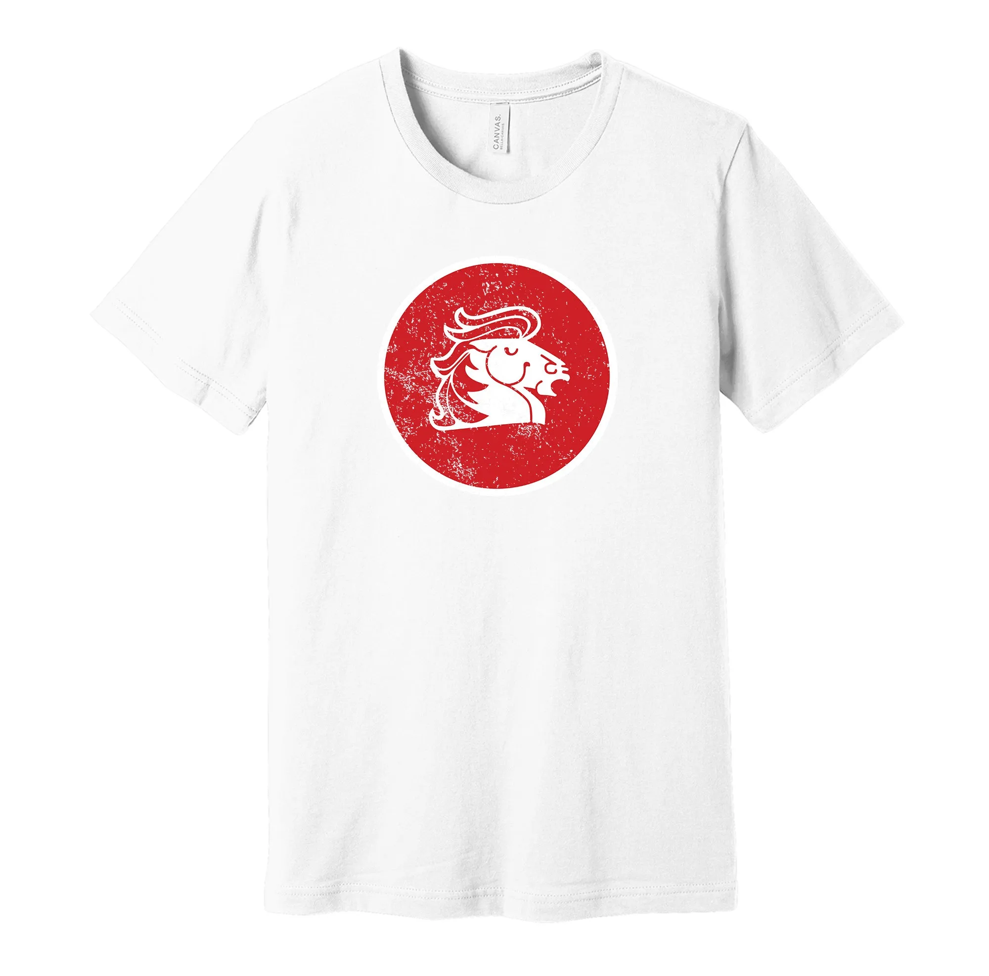 Calgary Broncos Distressed Logo - Defunct Canadian Sports Team Shirt - Celebrate Calgary Hockey Heritage and History - Hyper Than Hype Shirts