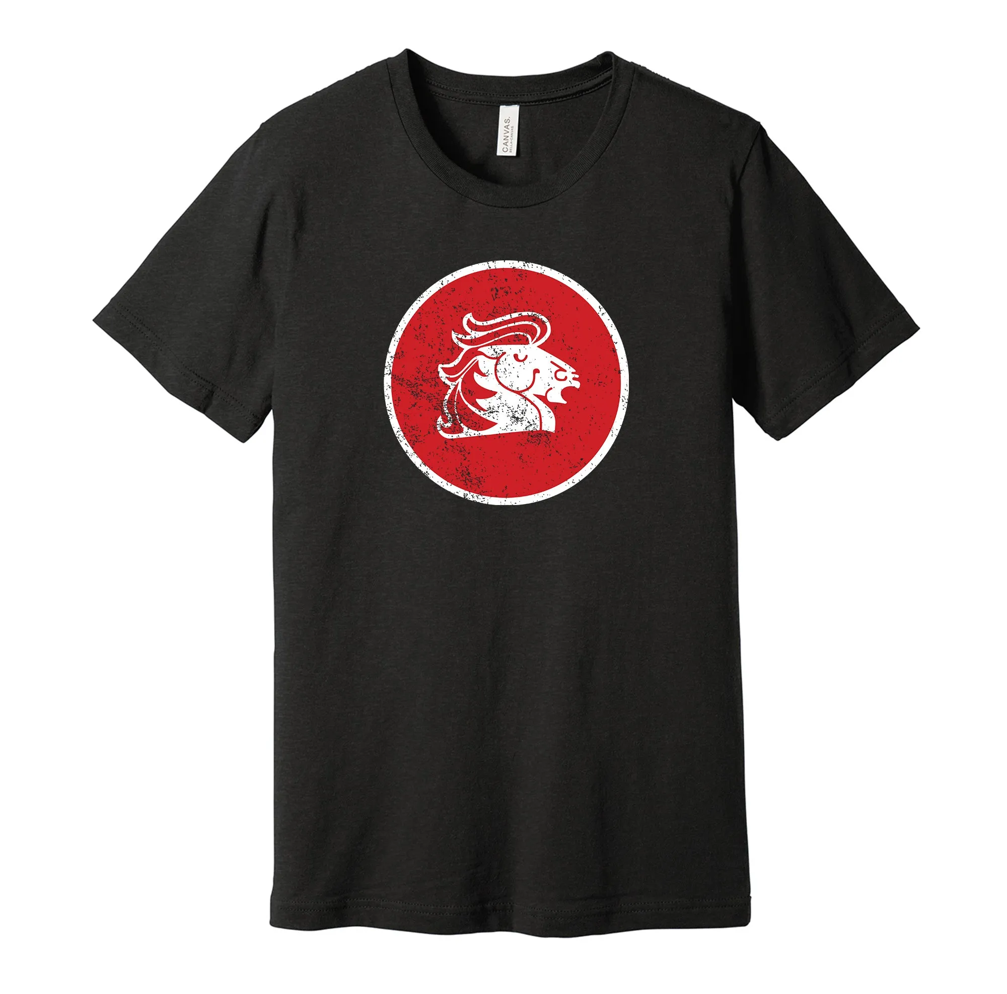 Calgary Broncos Distressed Logo - Defunct Canadian Sports Team Shirt - Celebrate Calgary Hockey Heritage and History - Hyper Than Hype Shirts