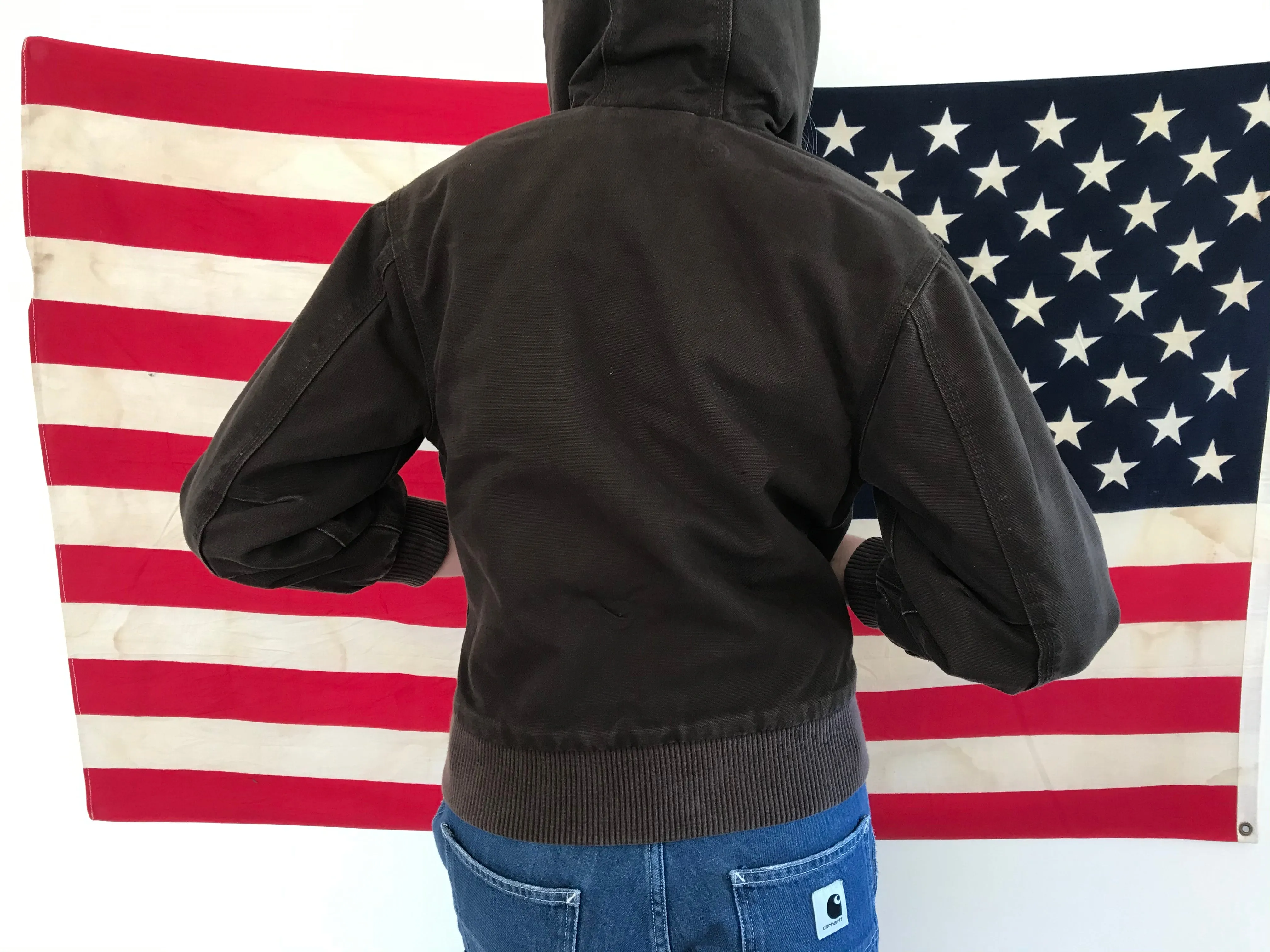Carhartt Hooded Women’s Vintage Brown Jacket