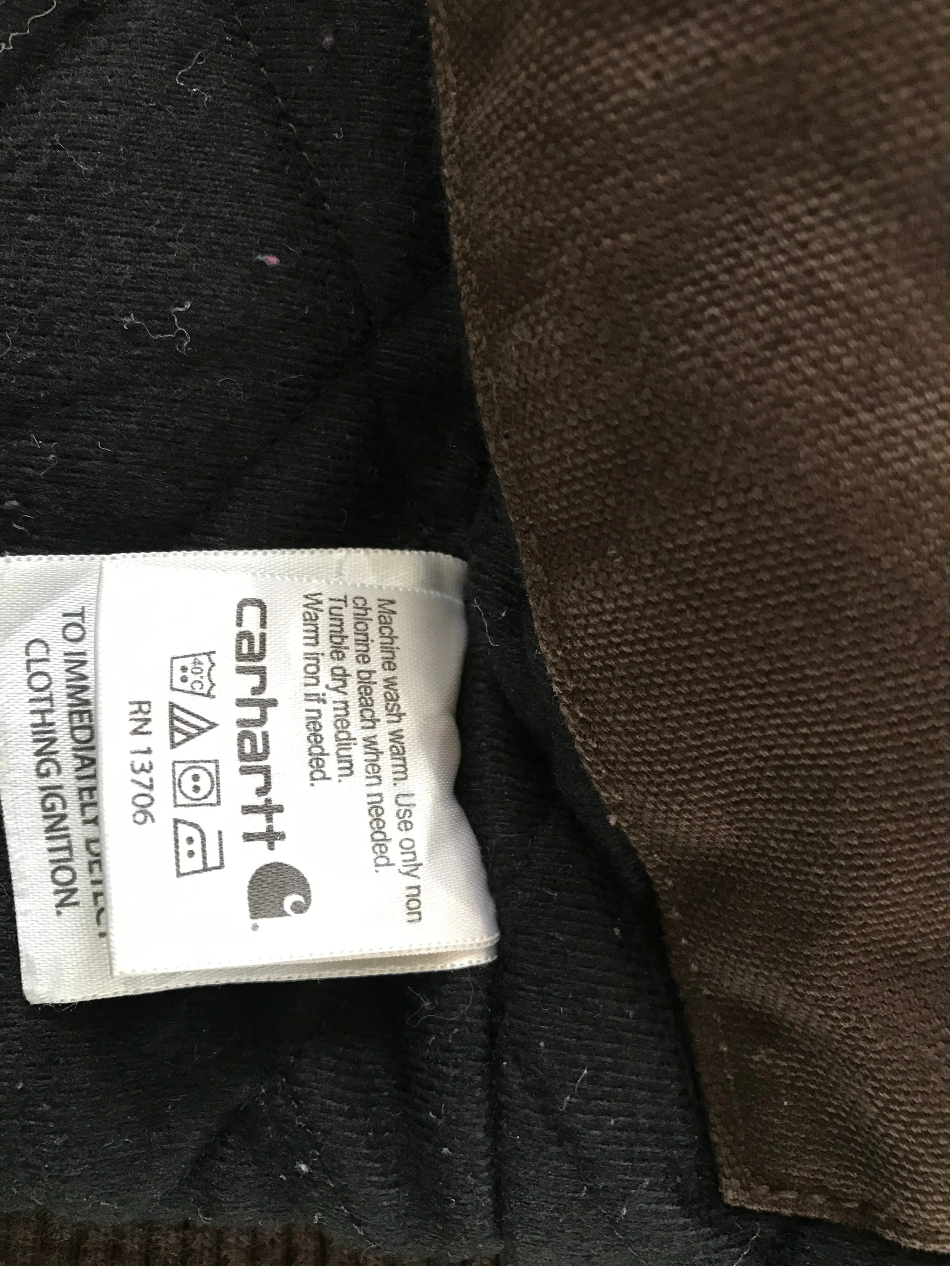 Carhartt Hooded Women’s Vintage Brown Jacket