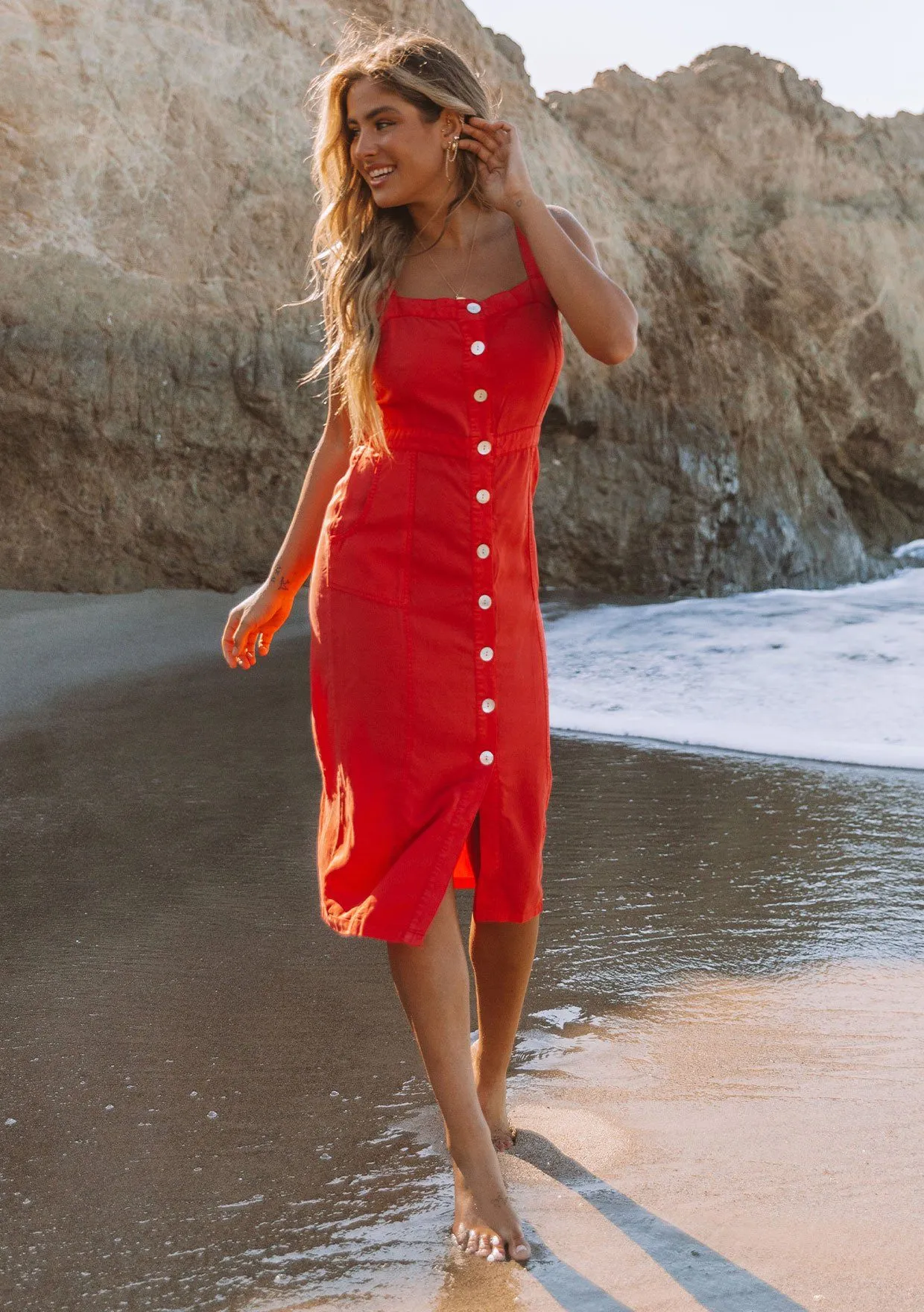 Cecelia Button Front Dress
