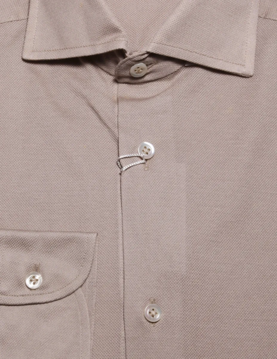 Cesare Attolini Light Brown Shirt - Slim