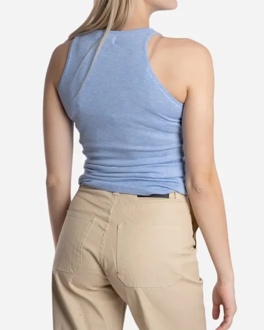 Chelsea knit tank top - Light Blue Melange