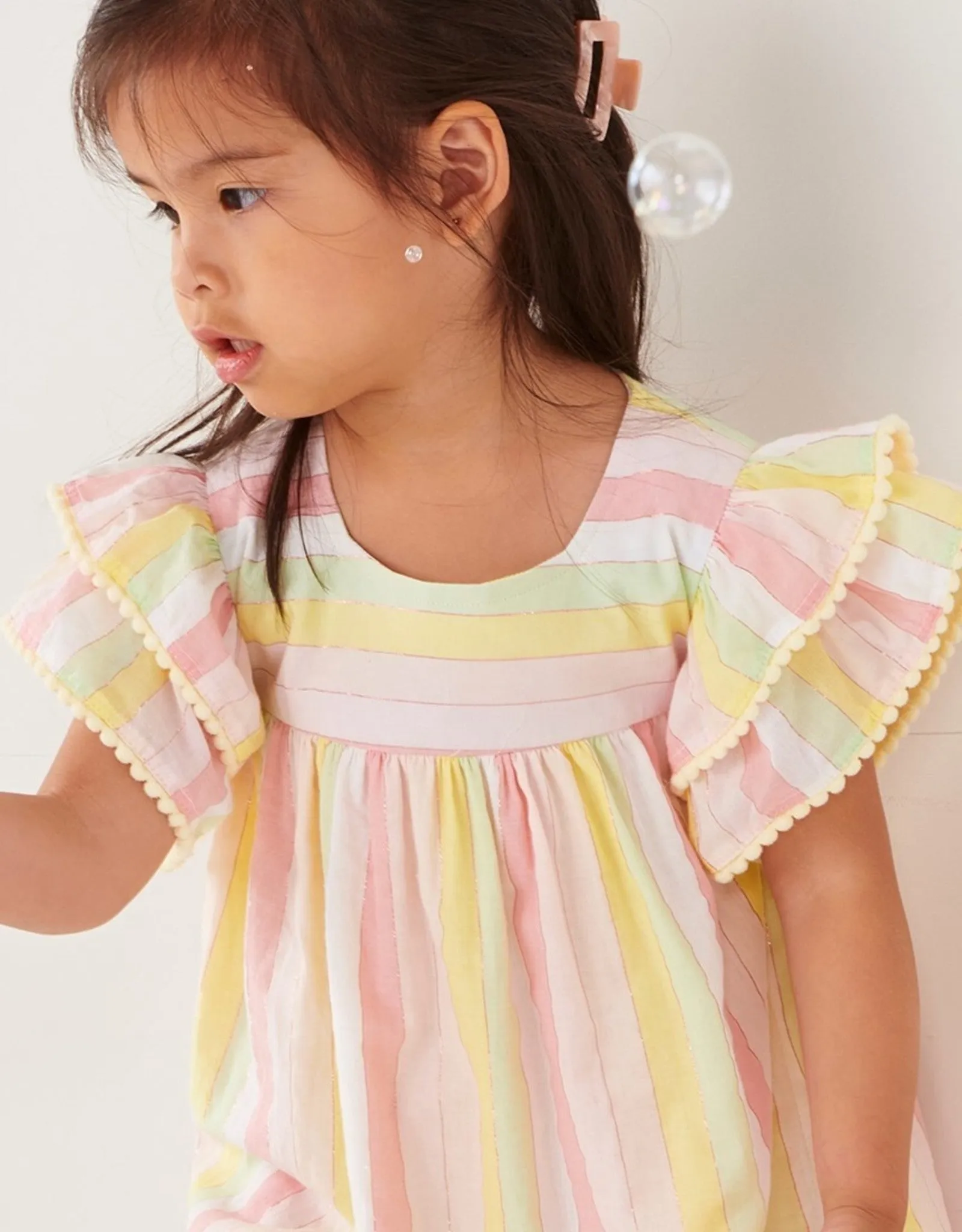 CICI RUFFLE SLEEVE DRESS // FINAL SALE