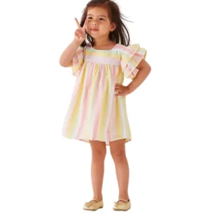 CICI RUFFLE SLEEVE DRESS // FINAL SALE
