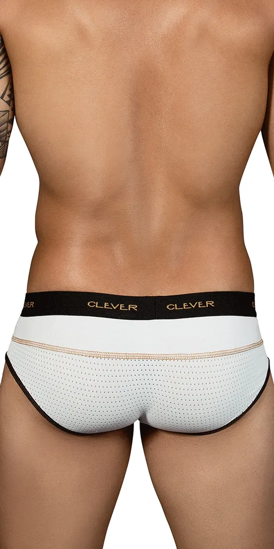 Clever 5317 Sweetness Piping Briefs White