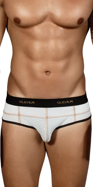Clever 5317 Sweetness Piping Briefs White