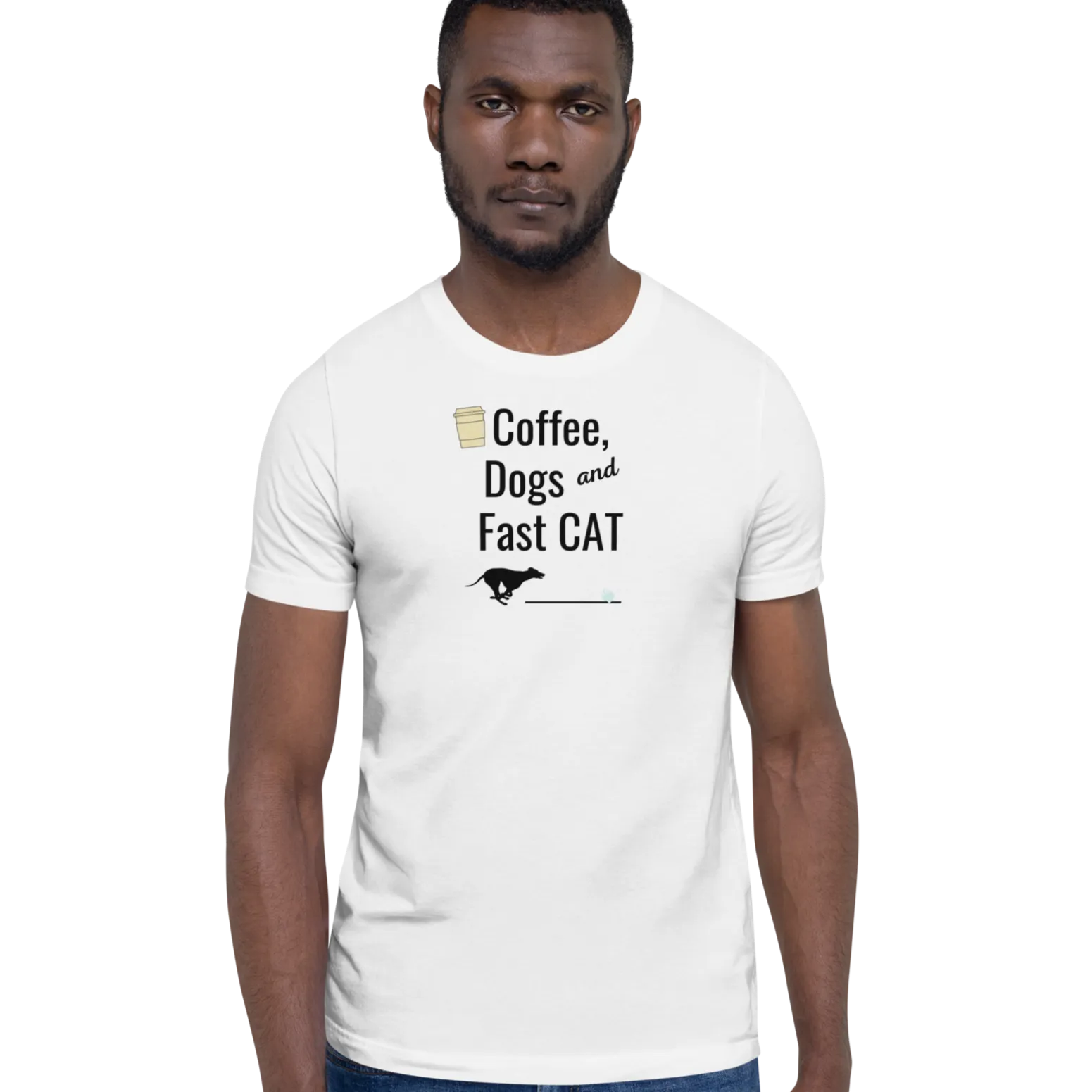 Coffee, Dogs & Fast CAT T-Shirts - Light