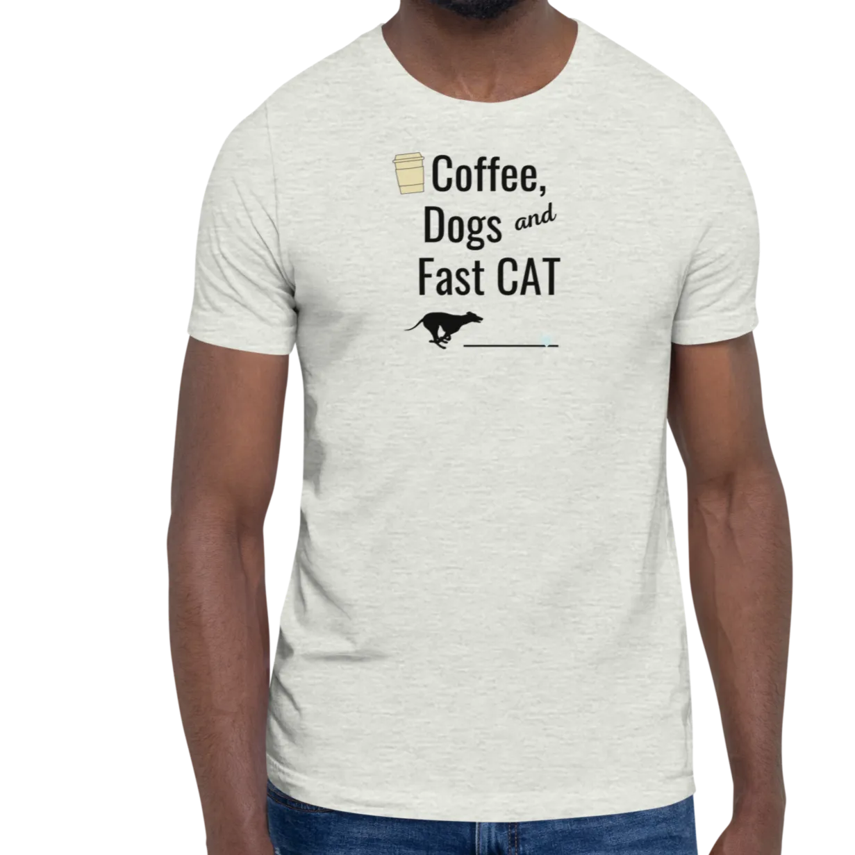 Coffee, Dogs & Fast CAT T-Shirts - Light