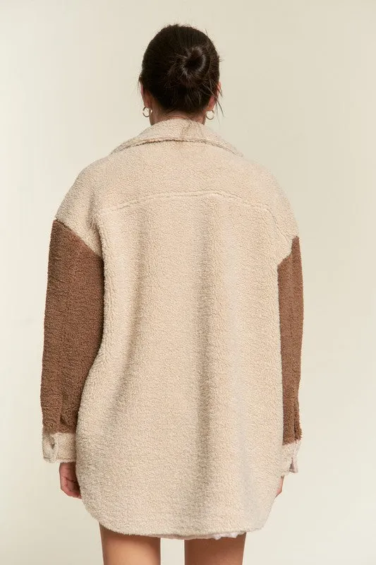 Colorblock Sherpa Jacket
