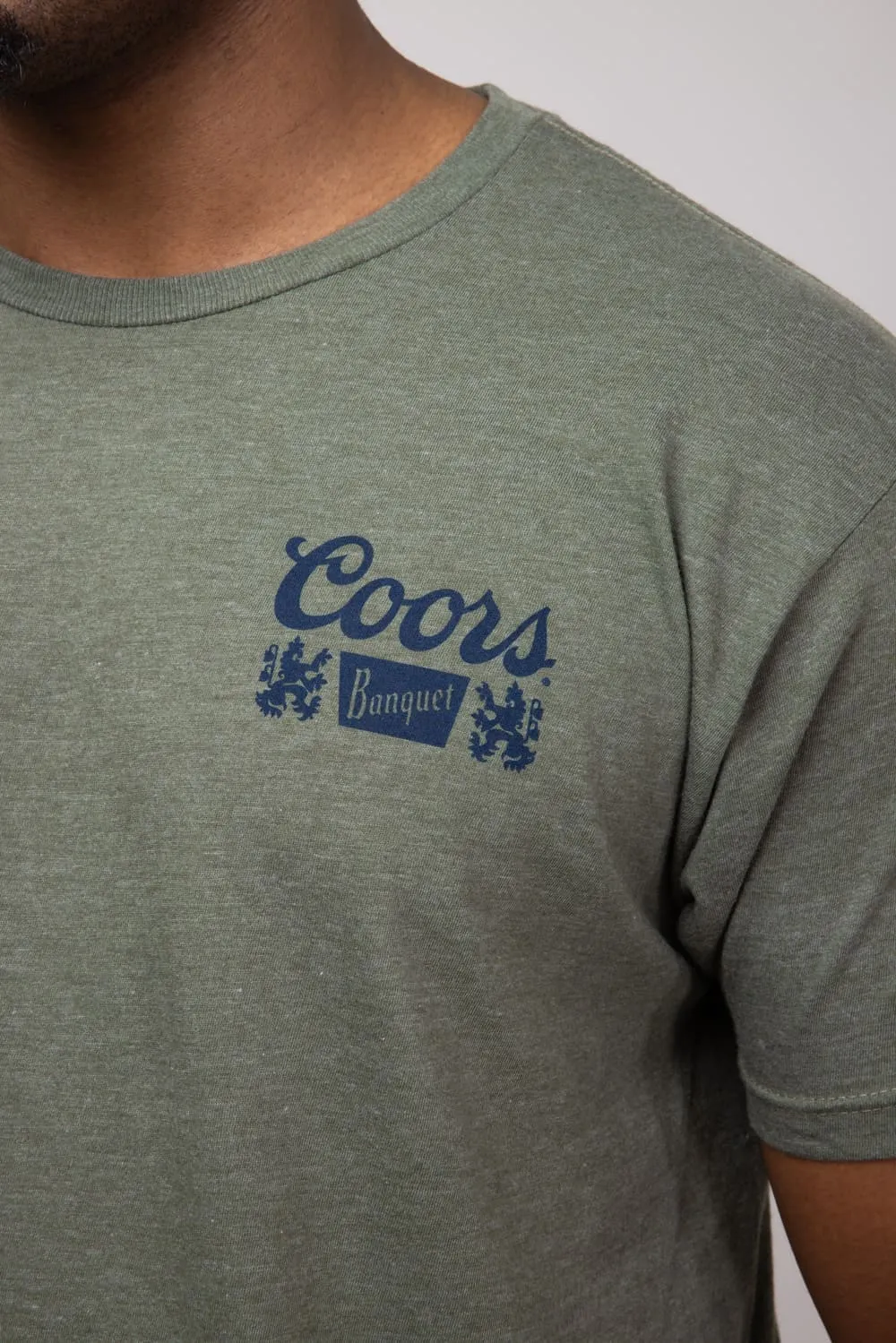 Coors Lone Cowboy T-Shirt for Men in Green | 17642-205A-GREEN