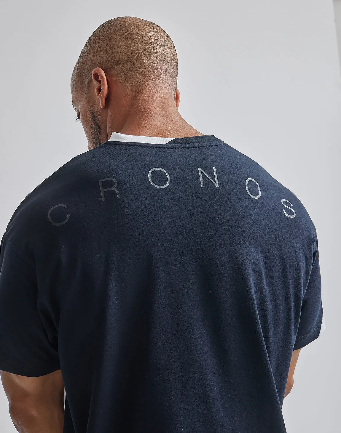 CRONOS BACK LOGO OVERSIZE T-SHIRTS【WHITE】
