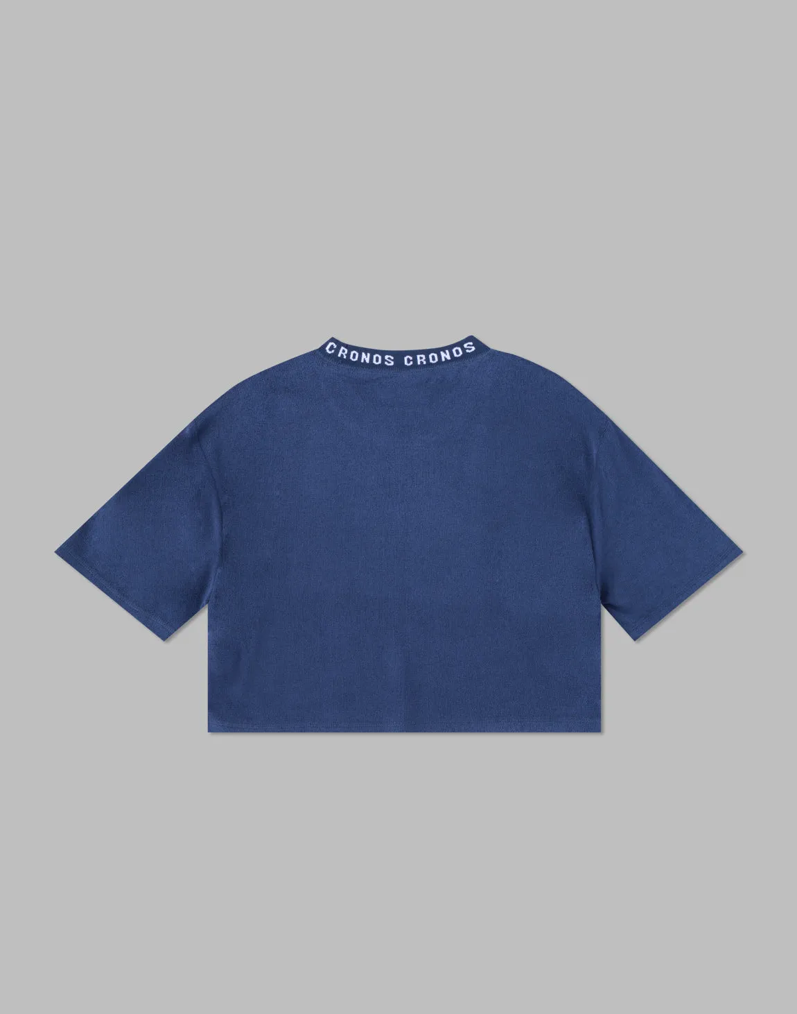 CRONOS WOMEN PILE SHORT T-SHIRTS【BLUE】