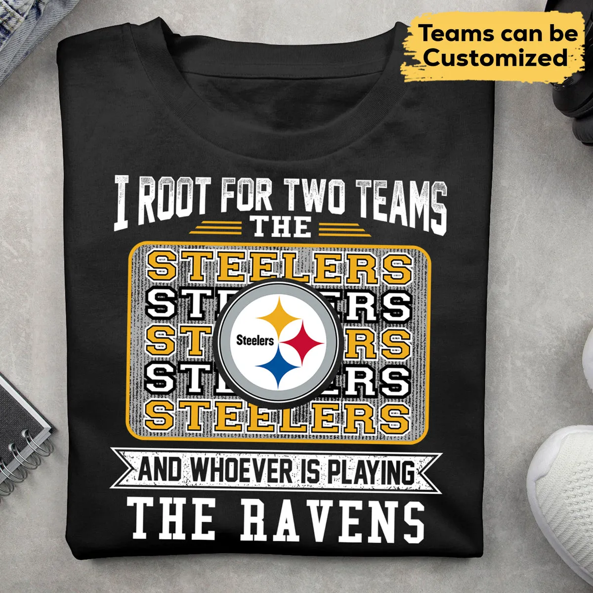 Customized Shirt - I Root For Two Teams