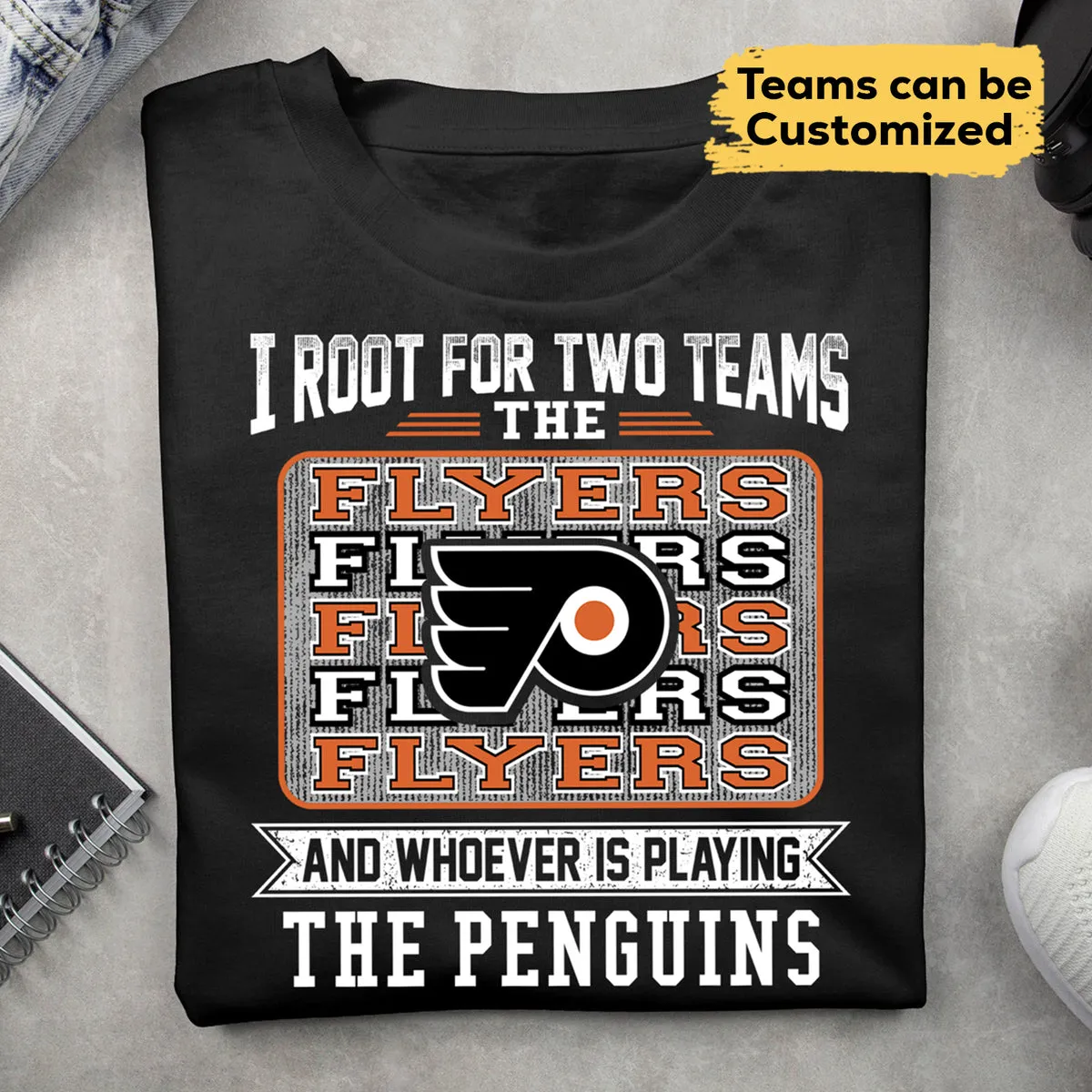 Customized Shirt - I Root For Two Teams