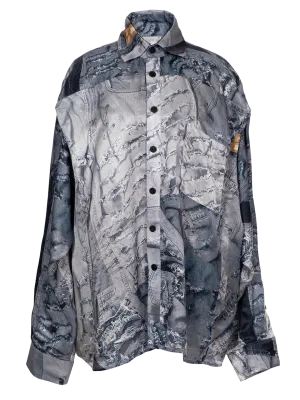 Denim Print Box Shirt