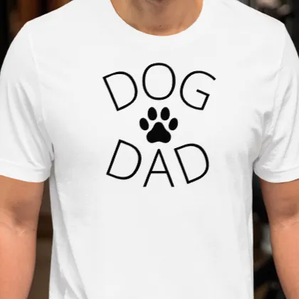 Dog Dad T-Shirts - Light