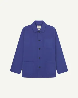 Drill Buttoned Overshirt - Ultra Blue