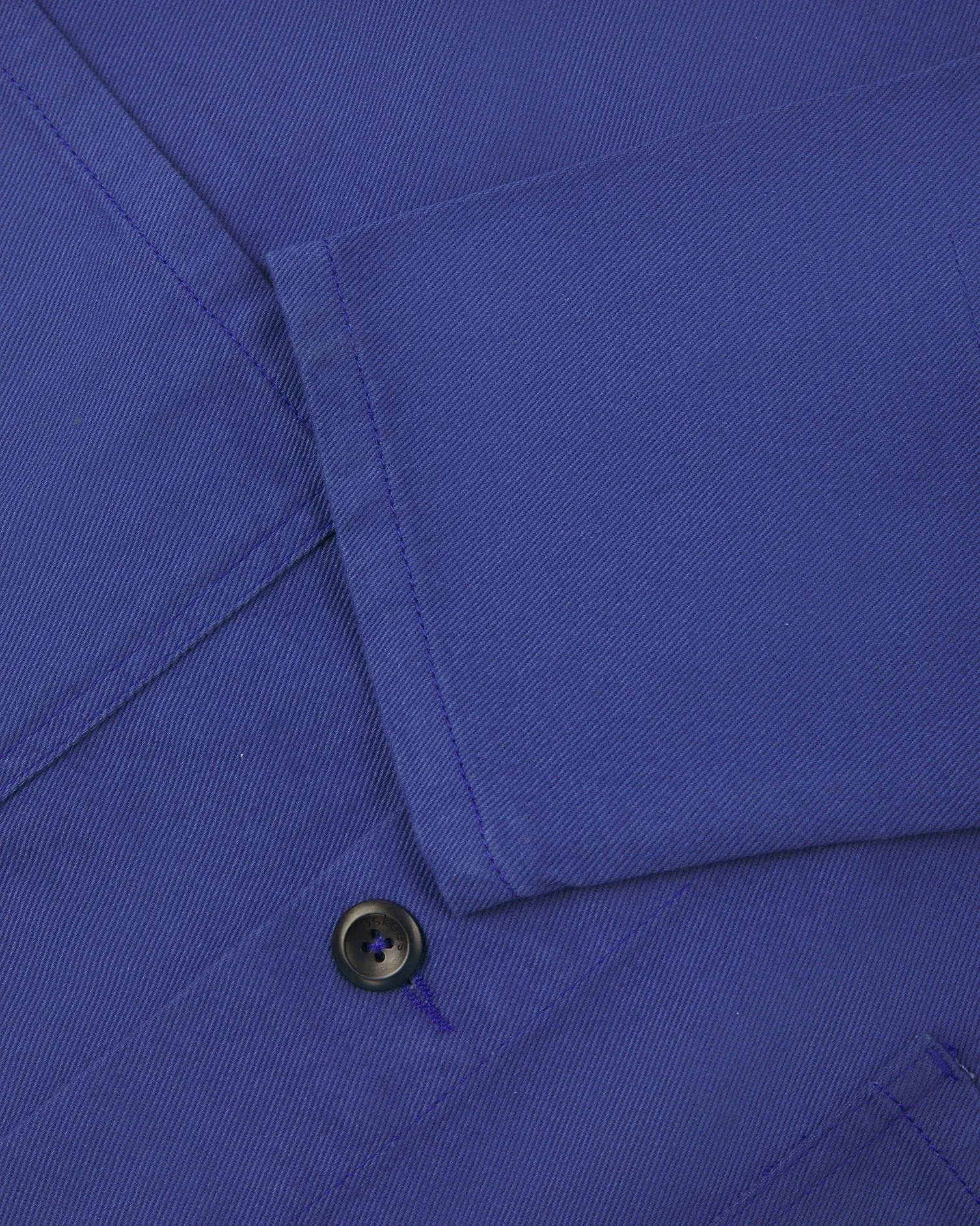 Drill Buttoned Overshirt - Ultra Blue
