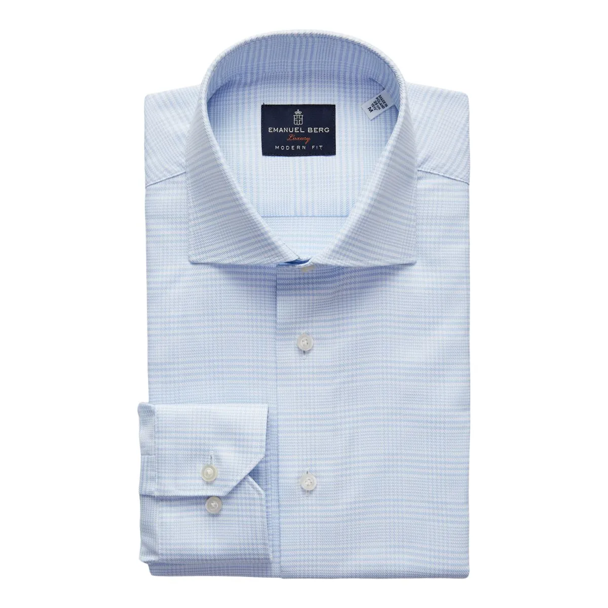 Emanuel Berg Light Blue Check Shirt