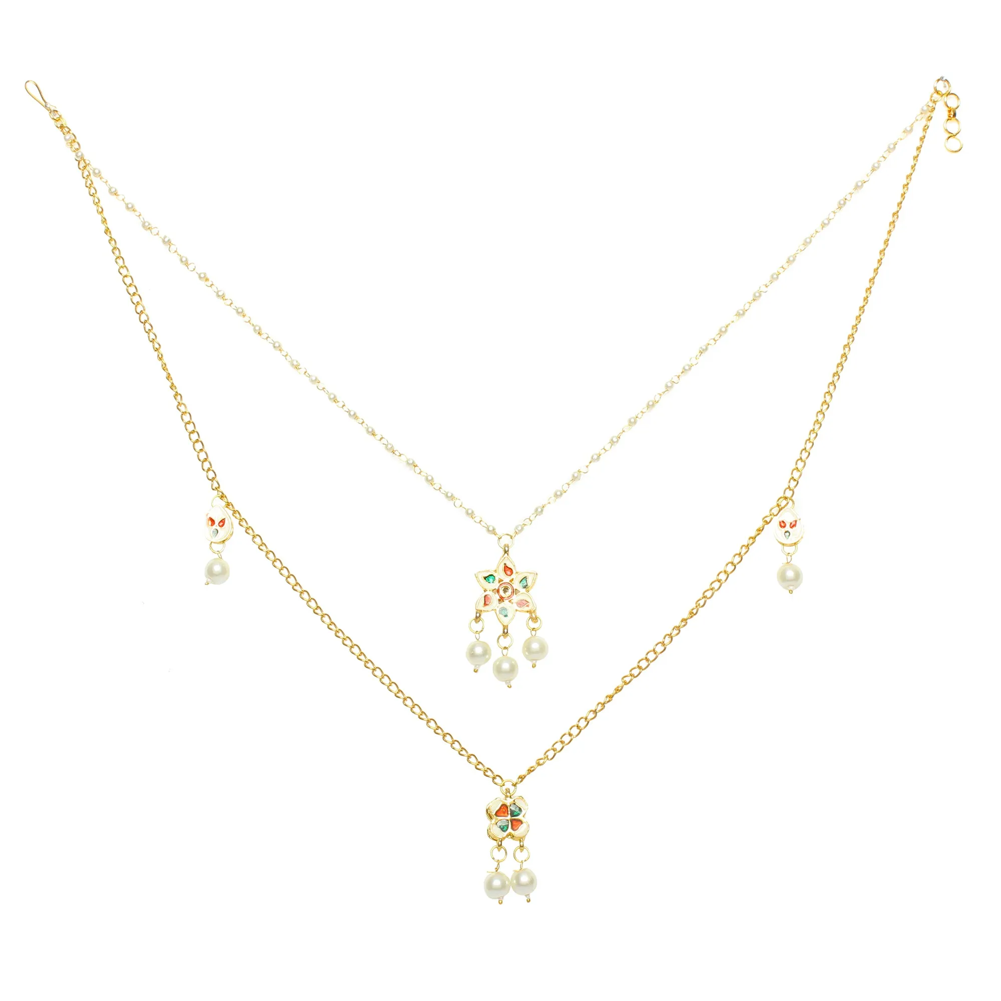 Embellished Multi Layered Kundan Necklace